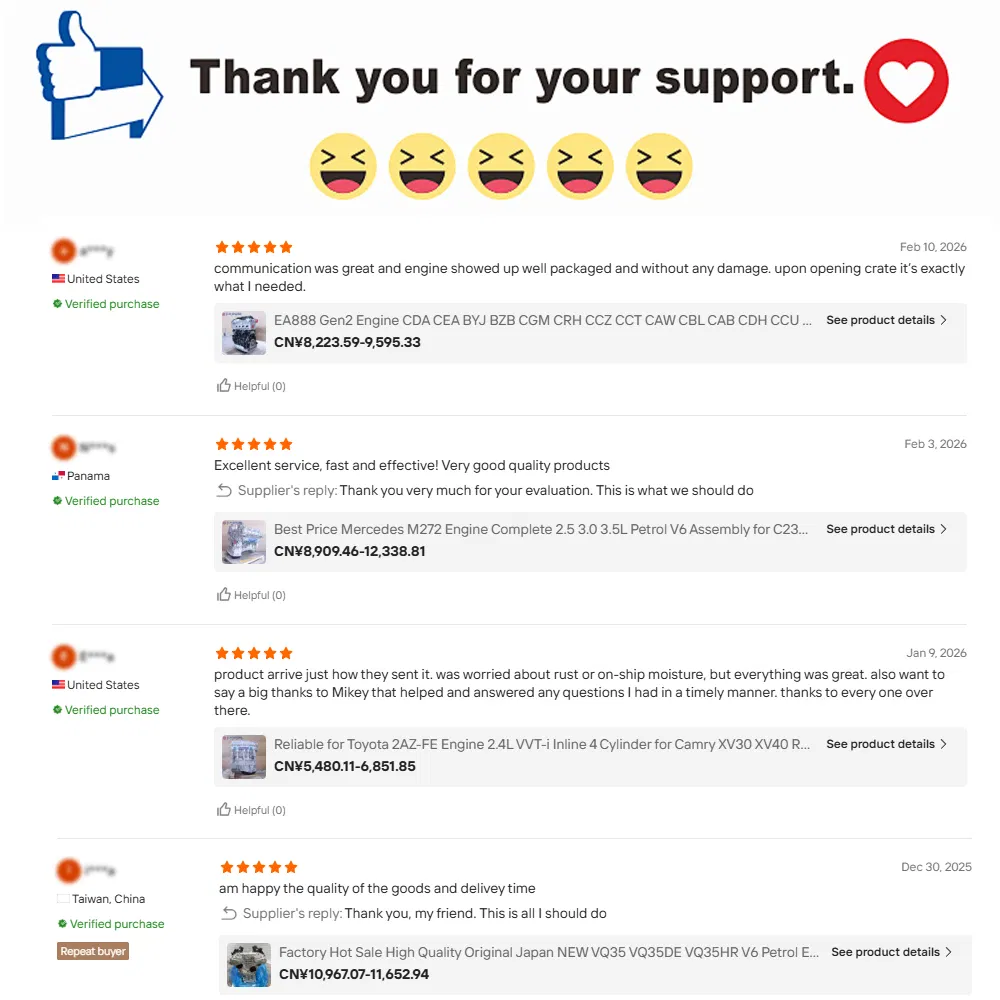Comentários de clientes sobre motores