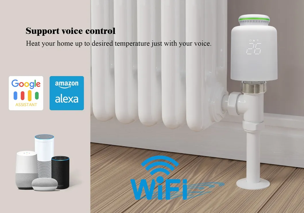 Válvula Termostática do Sistema de Aquecimento de Piso com Controle WiFi