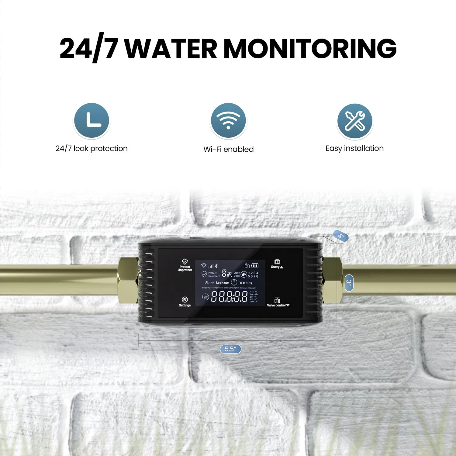 Sistema de Válvula de Controle com Detector de Vazamento Inteligente Equipado e Integração de Equipamentos de Segurança para Operação e Monitoramento Remoto da Válvula