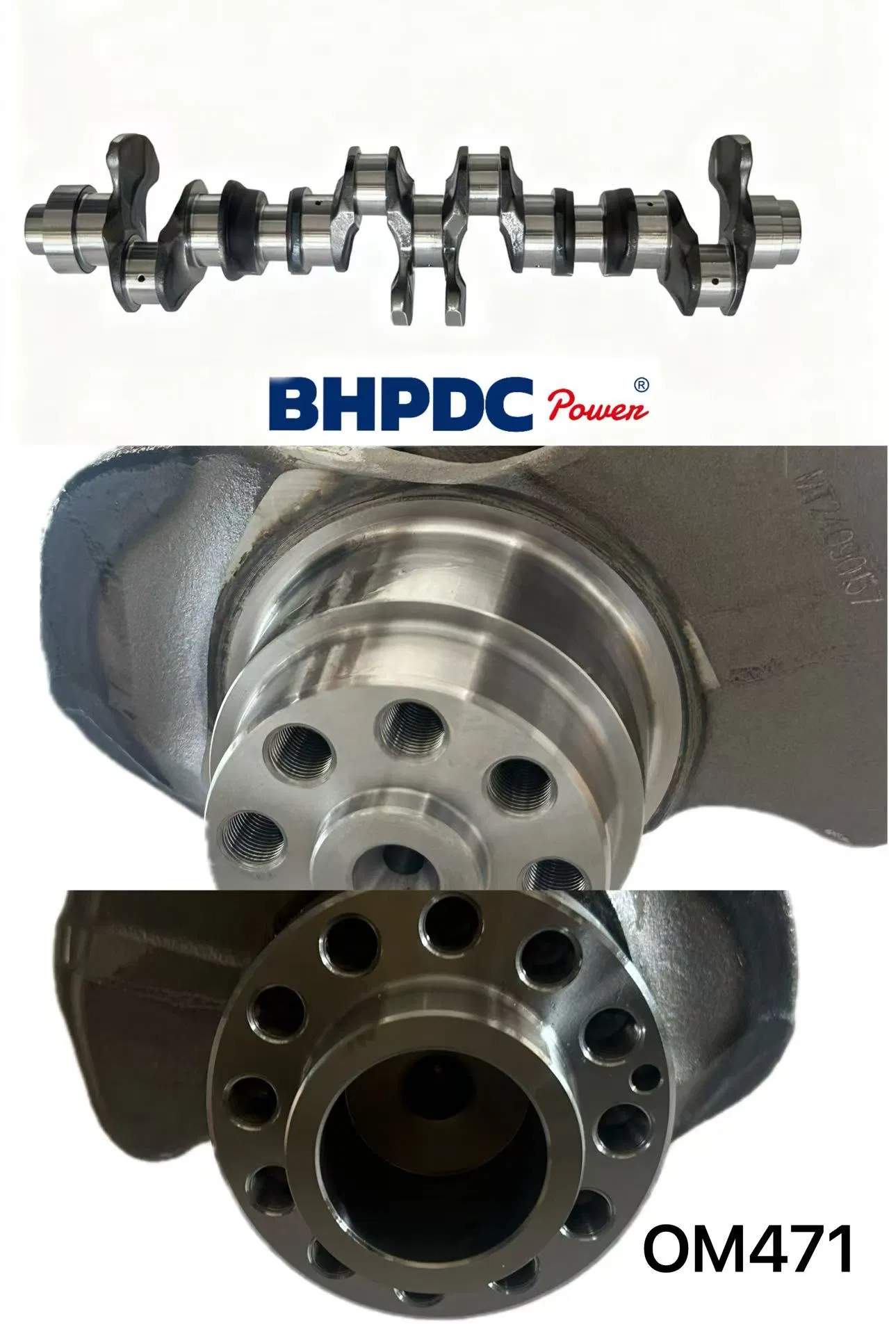 Eixo de manivela de aço forjado para motor a diesel Om471 4710310701 para Mercedes Benz