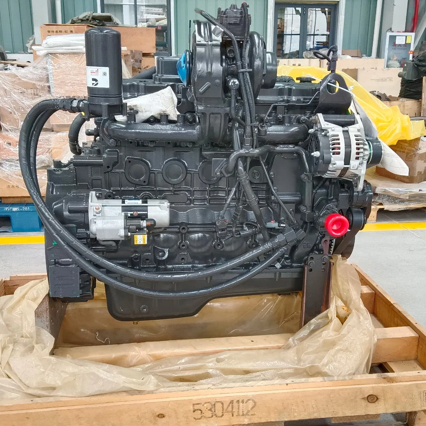 Montagem de Maquinário Diesel Montado no Reino Unido 6-Cylinder 6.7L Nova Engenharia Mecânica Início Elétrico Ecm B6.7 Motor 4-Stroke