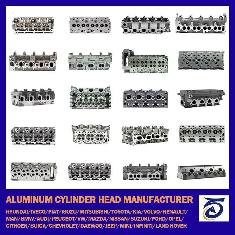 Fabricante de Cabeçote de Cilindro de Alumínio e Ferro Fundido da China para Alfaromeo Audi/BMW/Chrysler Citroen Dacia Dodge FIAT Ford/GM/Hyundai/KIA/Infiniti Isuzu Iveco Jeep