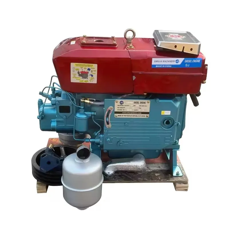 Modelo Popular Zs1115 Motor Diesel de Cilindro Único 24HP Refrigerado a Água 4 Motor Diesel de Curso
