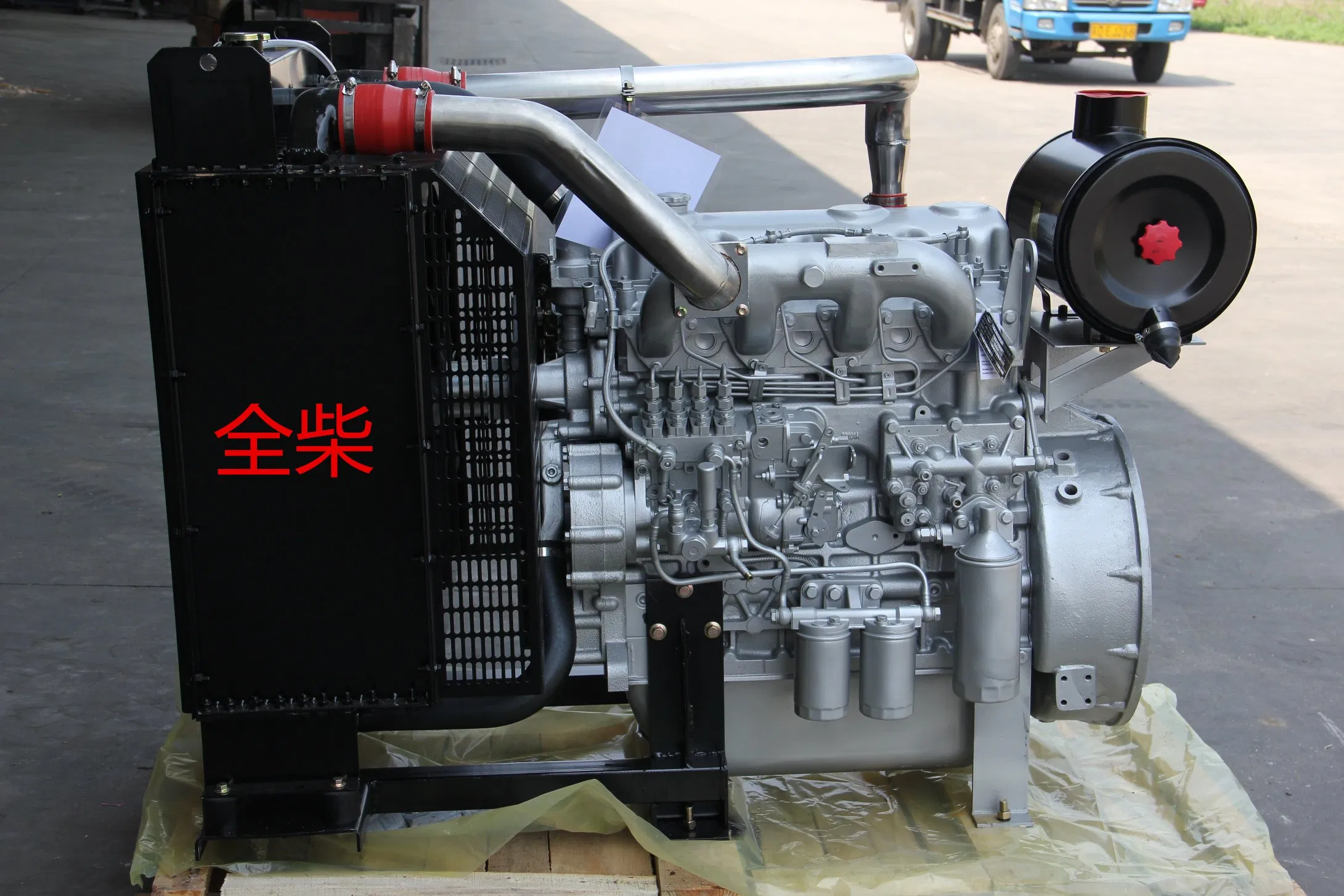 Motor diesel turboalimentado e com intercooler utilizado para gerador