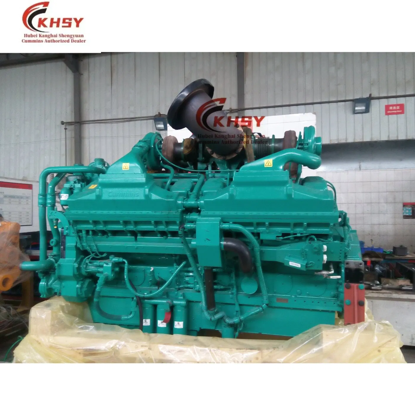 Motor Diesel Genuine da Cummins Qsk60 para Conjunto Gerador com Tecnologia de Intercooler Turboalimentado