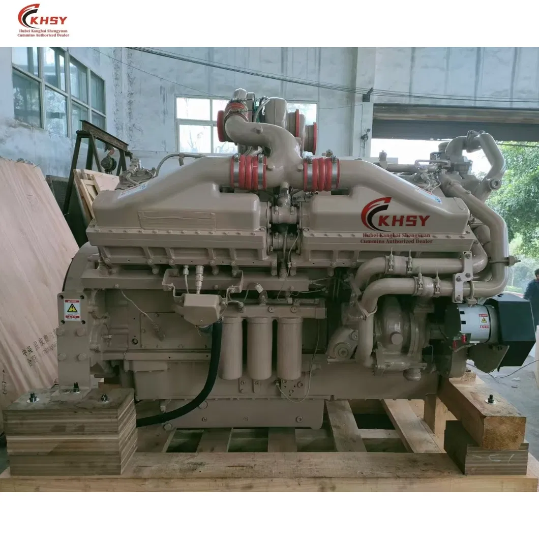 Motor Diesel Genuine da Cummins Qsk60 para Conjunto Gerador com Tecnologia de Intercooler Turboalimentado