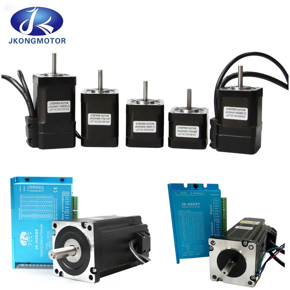 2 Fase NEMA23 1n. M 2n. M 3n. M Jk57HS 57bygh Motor de Passo Elétrico CNC Híbrido com Redutor Planetário / Freio / Encoder / Controlador