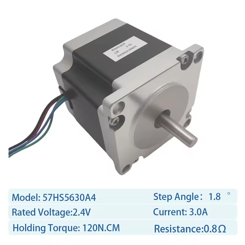 2 Fase NEMA 23 Motor de Passo 57bygh Motor CNC de Passo com CE 3A 4-Wire 1.2nm