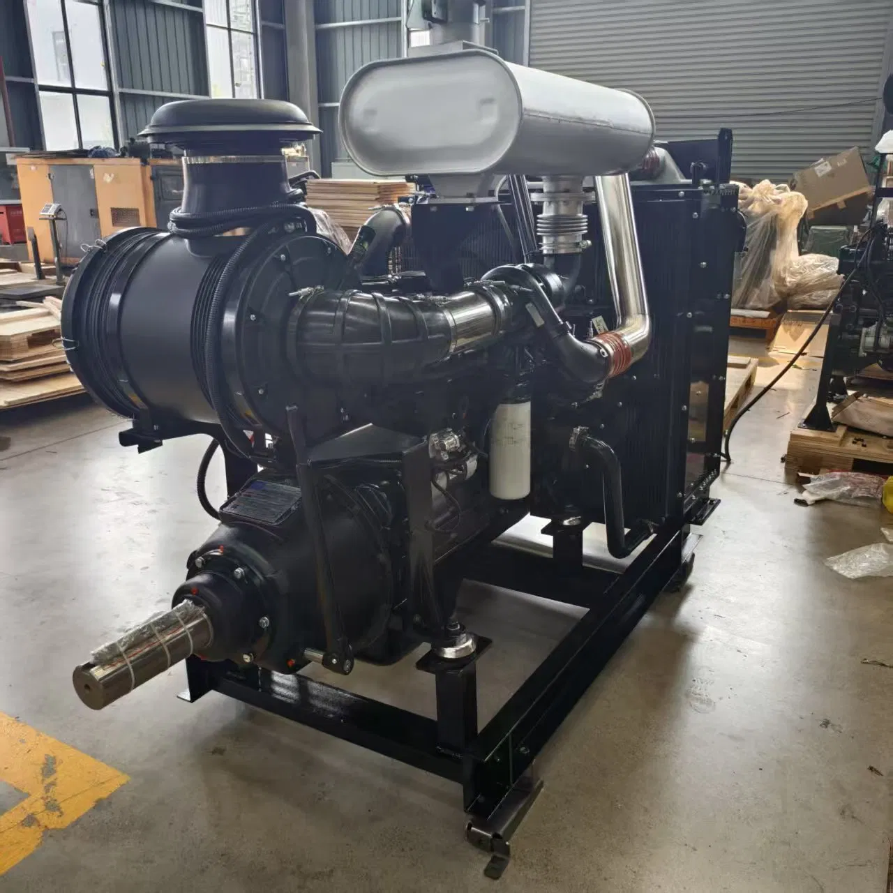 Motor Diesel de Alto Torque 6ltaa9.5-G1 390HP 290kw Turboalimentado Eficiente em Combustível para Máquinas Industriais Pesadas Caminhões de Transporte Grande 1800rpm Baixa Velocidade