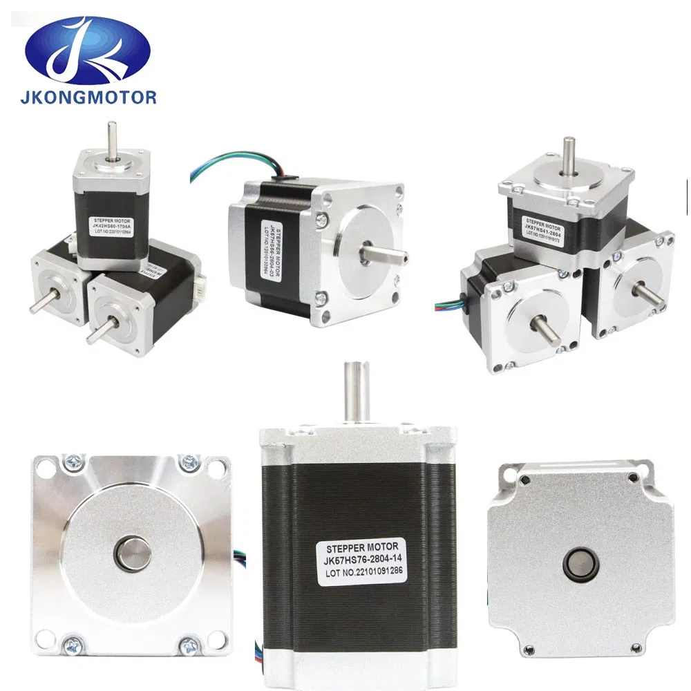 1.8 ou 0.9 Grau 2 Fase NEMA 23 Motor de Passo Híbrido Elétrico 0.48n. M - 3n. M Torque para Máquina de Fresagem CNC