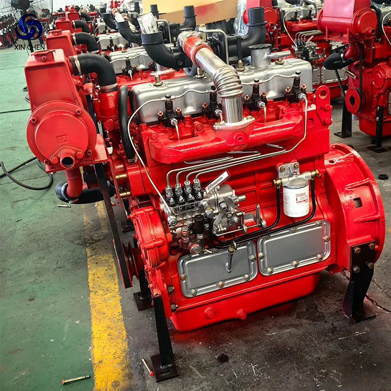 Motor Diesel Comercial Completo de Quatro Cilindros Pequeno Ricardo Weifang R4105 56kw 75HP 90HP Resfriamento a Água