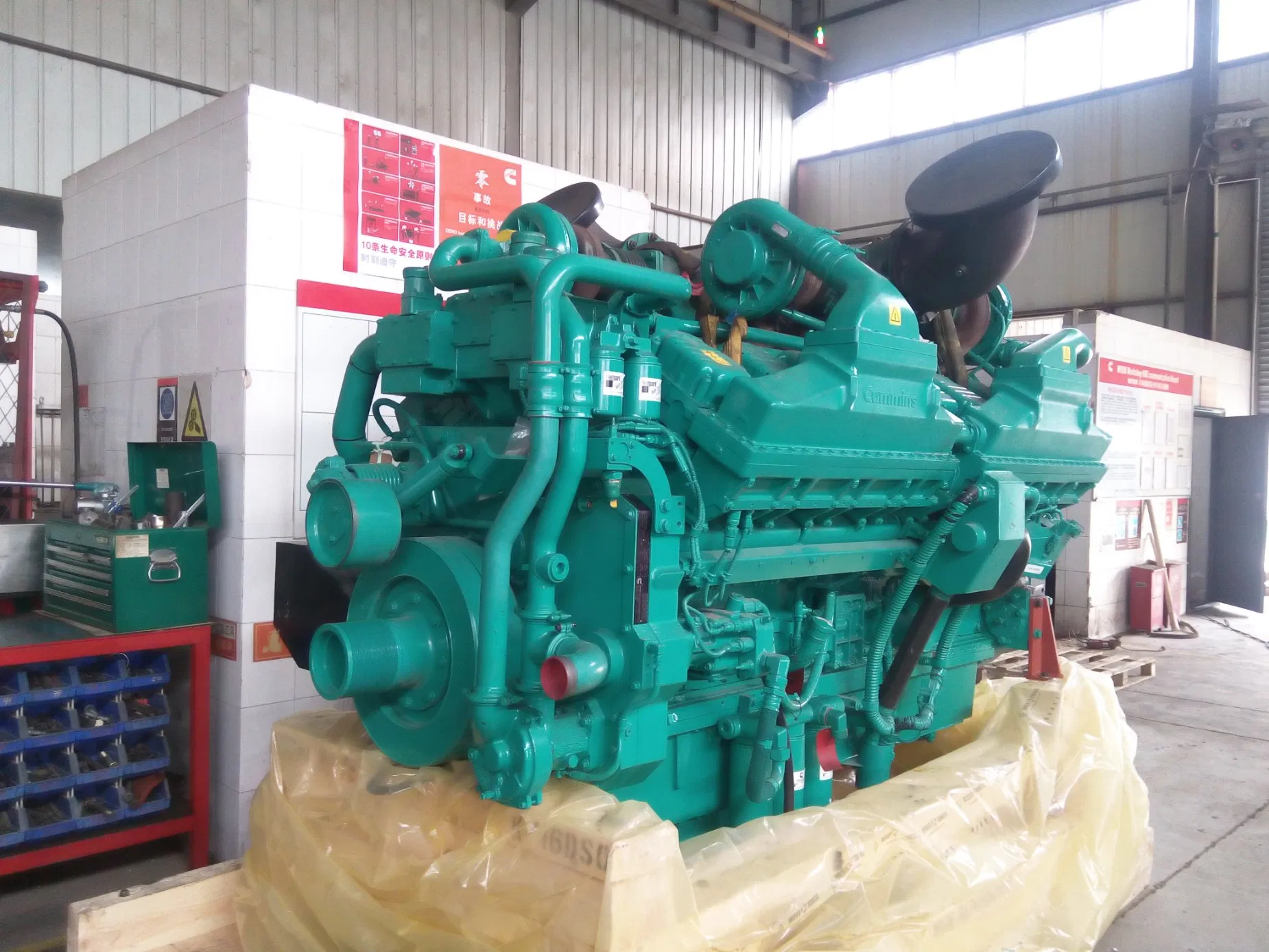 Motor Diesel Genuine da Cummins Qsk60 para Conjunto Gerador com Tecnologia de Intercooler Turboalimentado