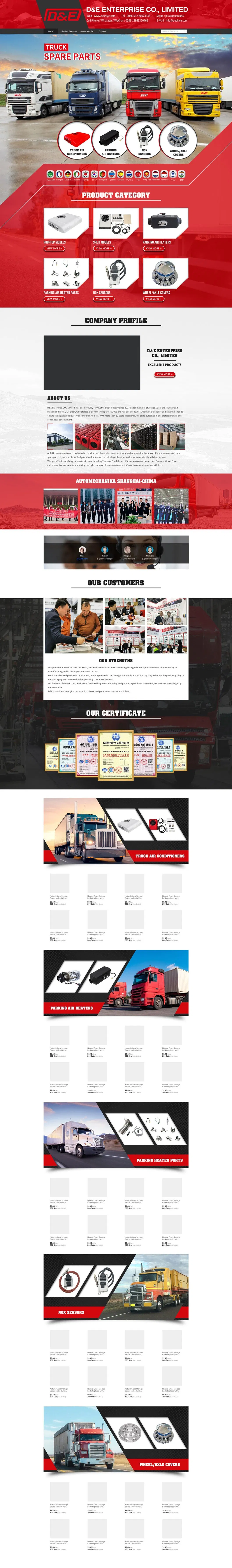 Sistema de Resfriamento do Motor do Caminhão Td101 Td102 Td103 Td121 Td122 Ec360b Ec330b para Certificação CE ISO9001 OE 3184802 8149937 20431484