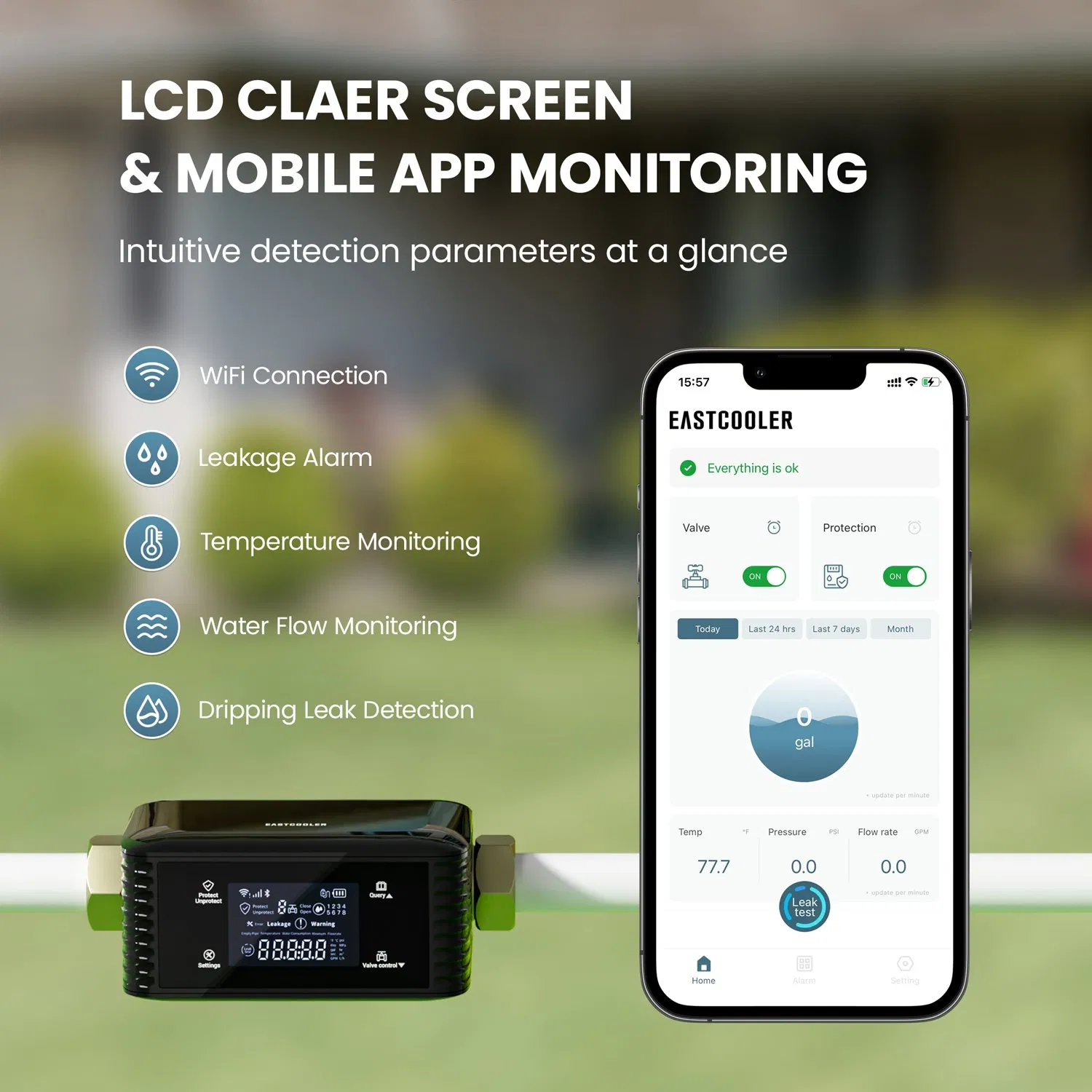 Sistema de Válvula de Controle com Detector de Vazamento Inteligente Equipado e Integração de Equipamentos de Segurança para Operação e Monitoramento Remoto da Válvula