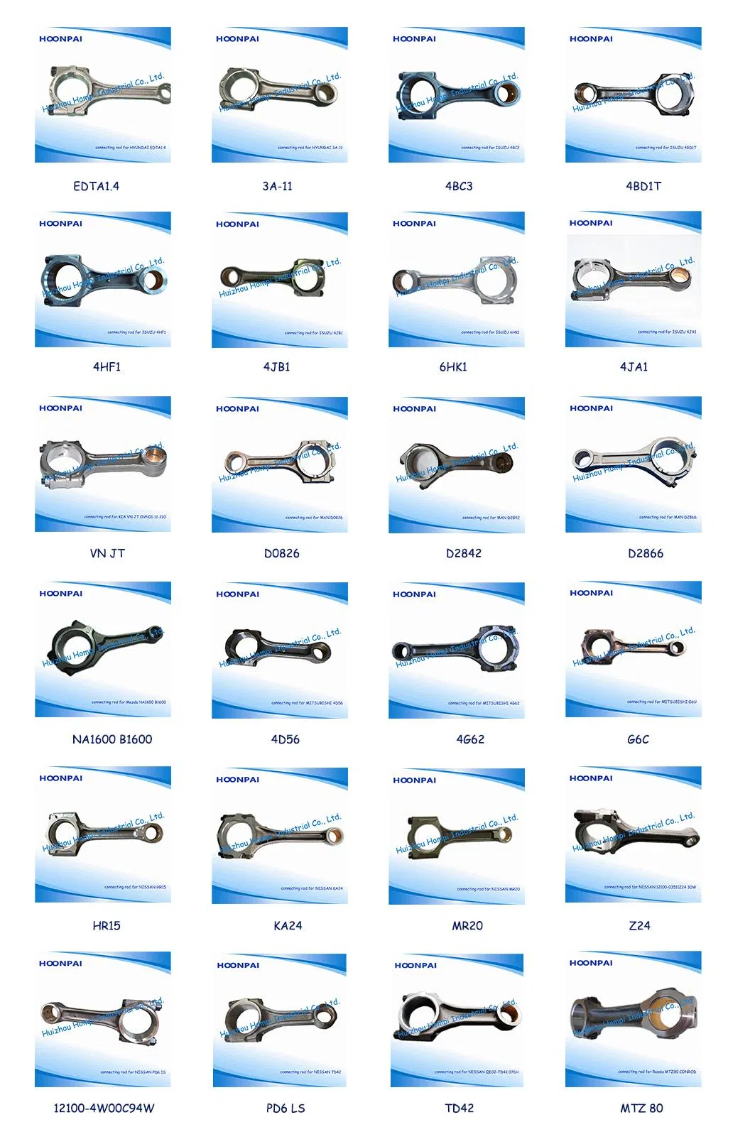 Peças de Reposição do Motor Biela para GM Chevrolet B12