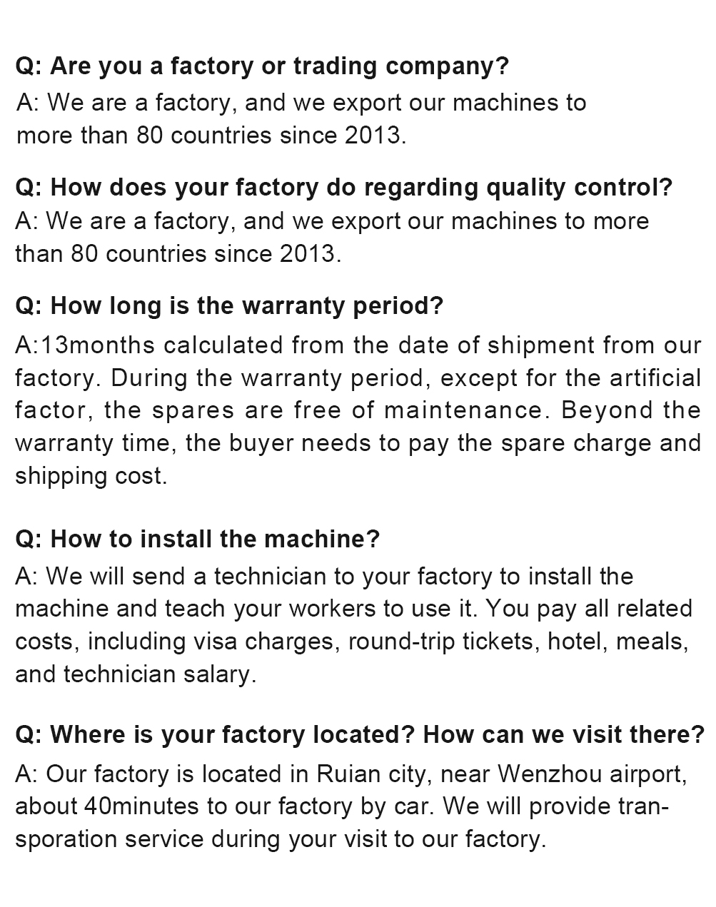 FAQ Overview