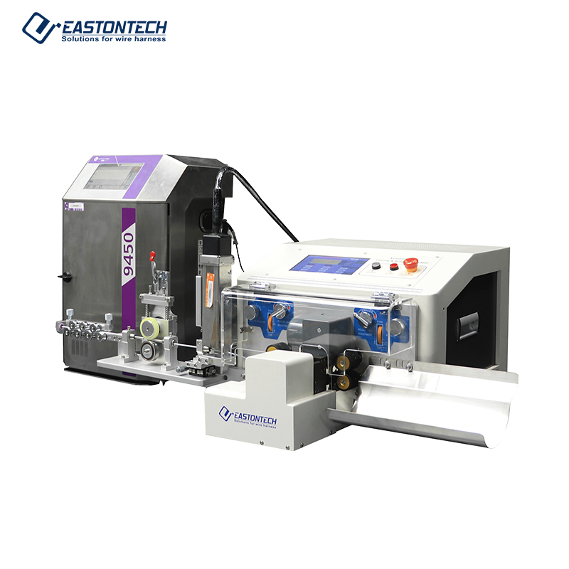 Automatic Electric Cable Wire Cutting Stripping Twisting Printing Machine EW-3015+P For 0.1-4mm&sup2; With Markem Inkjet Printer