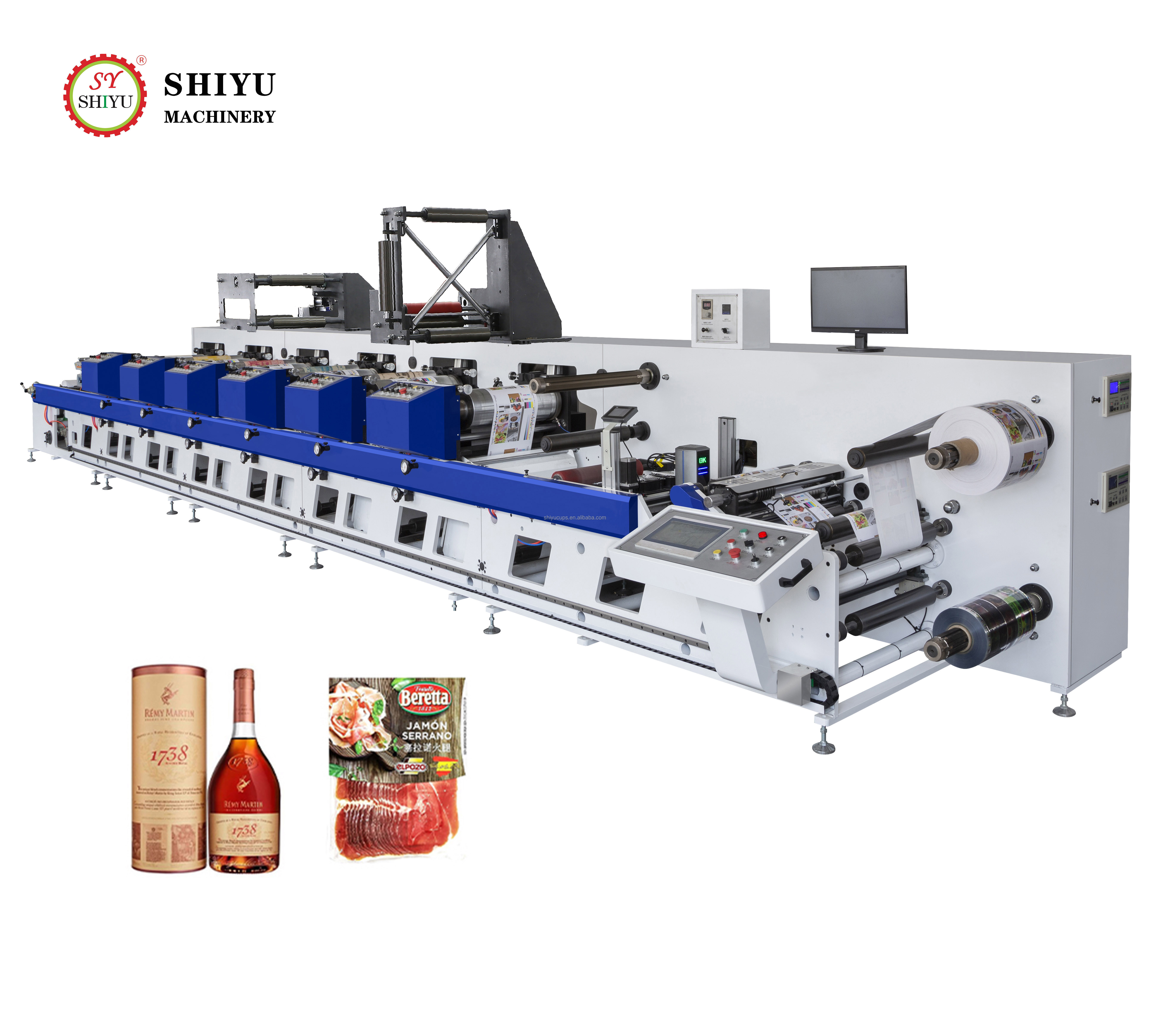 Inline flexo printing machine