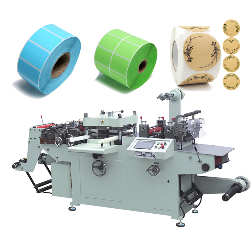 Multifunction High Precision Embossed Film Bronzing Rotary Flat Bed Label Die Cutting Machine for Roll to Roll
