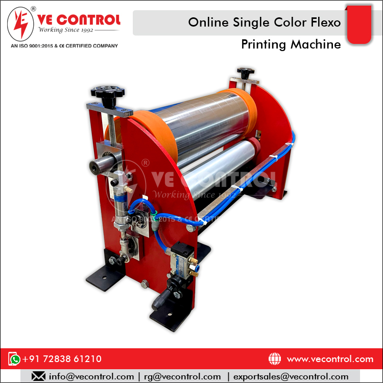Industrial Grade One Color Online &amp; Inline Portable Mini Flexo Printing Machine From India