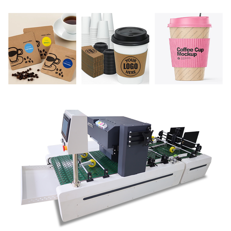 Jucolor Single Pass Inkjet Label Printer for Kraft &amp; Coffee Bags Automatic High-Speed Printing Machine
