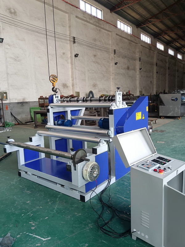 Paper Non Woven Roll Adhesive Rewinding and Cutting Slitting Machine Label Paper Strip Roll Stretch Film Slitter Rewinder