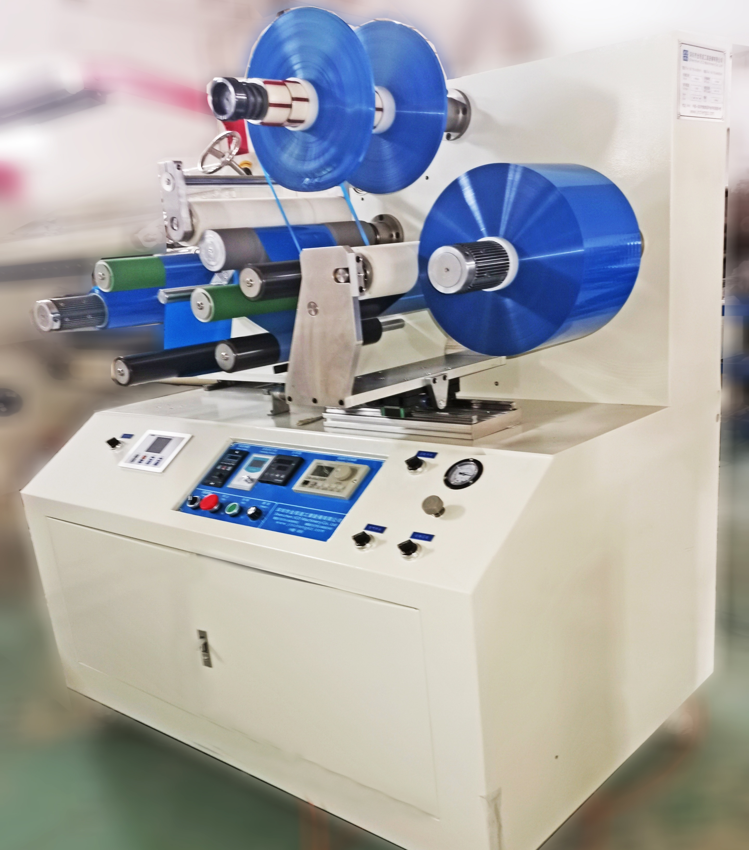 400mm BOPP Gum Tape/ Masking Tape/ Sticky Label Roll Small Slitting Rewinding Machine