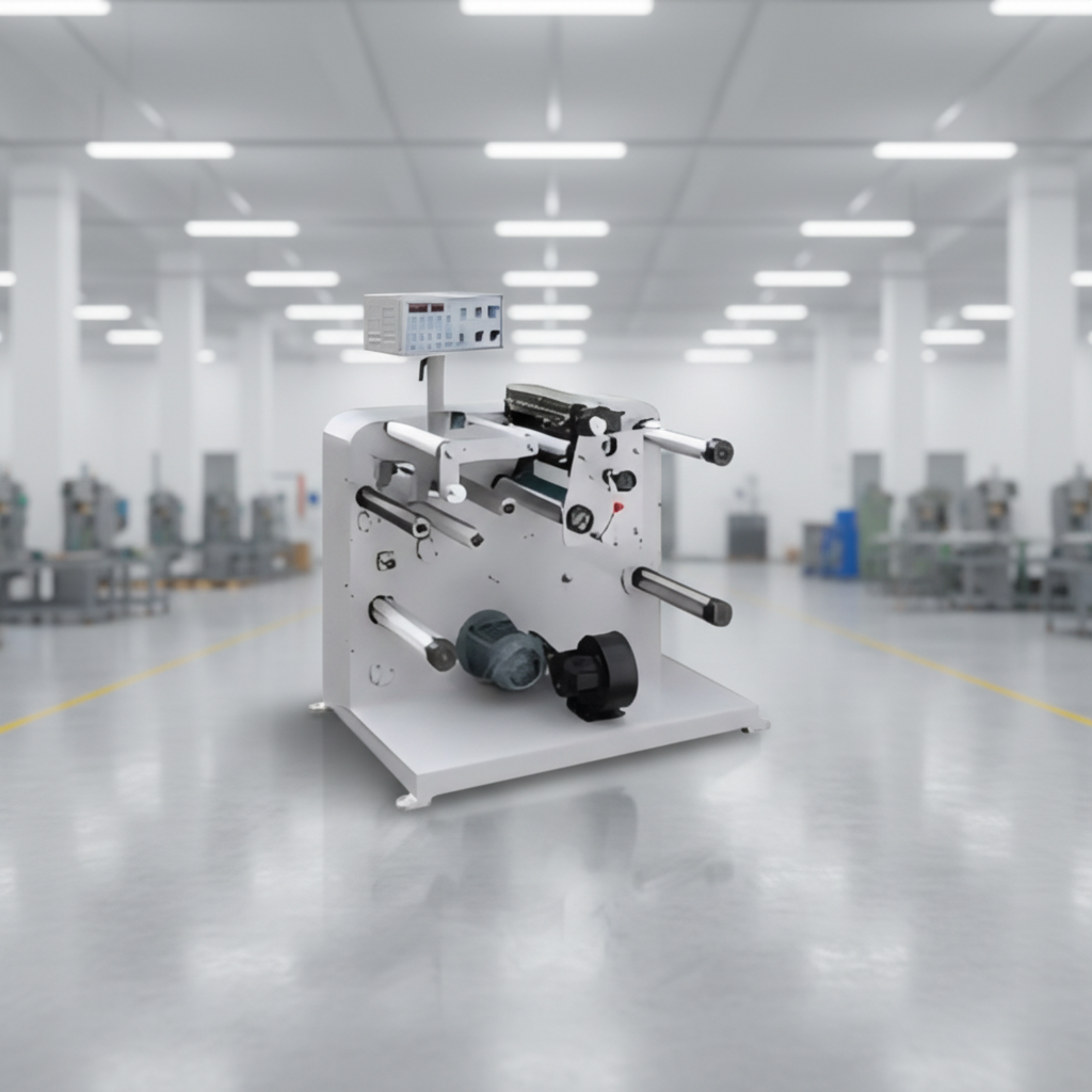 FQ-350 Computerized Motor Label Paper &amp; Self Adhesive Sealing Tape Slitting &amp; Rewinding Machine (80m/min)