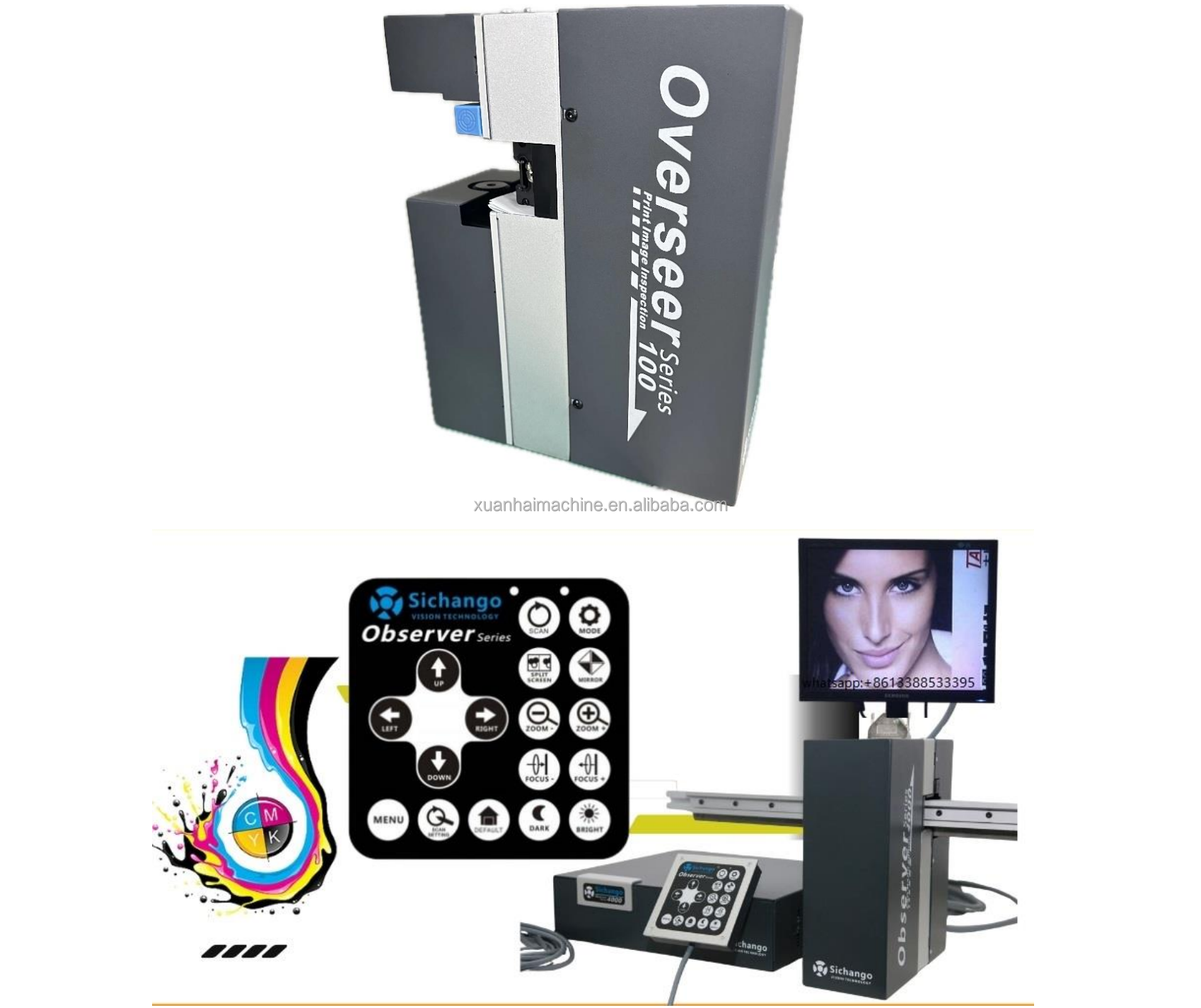 BST SICHANGO OVERSEER 100 Video Web Inspection System Camera Vision Nilpeter Flexo Narrow Web Full Rotary Printer Machine