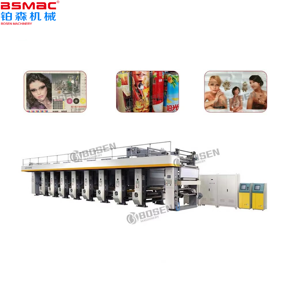 Auto Register Rotogravure Printing Machine High Quality High Speed Multicolor Rotogravure Printing