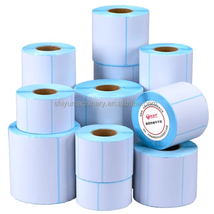 High Speed Automatic Roll 350 Paper Self-Adhesive Label Slitting Slitting Rewindier Machine