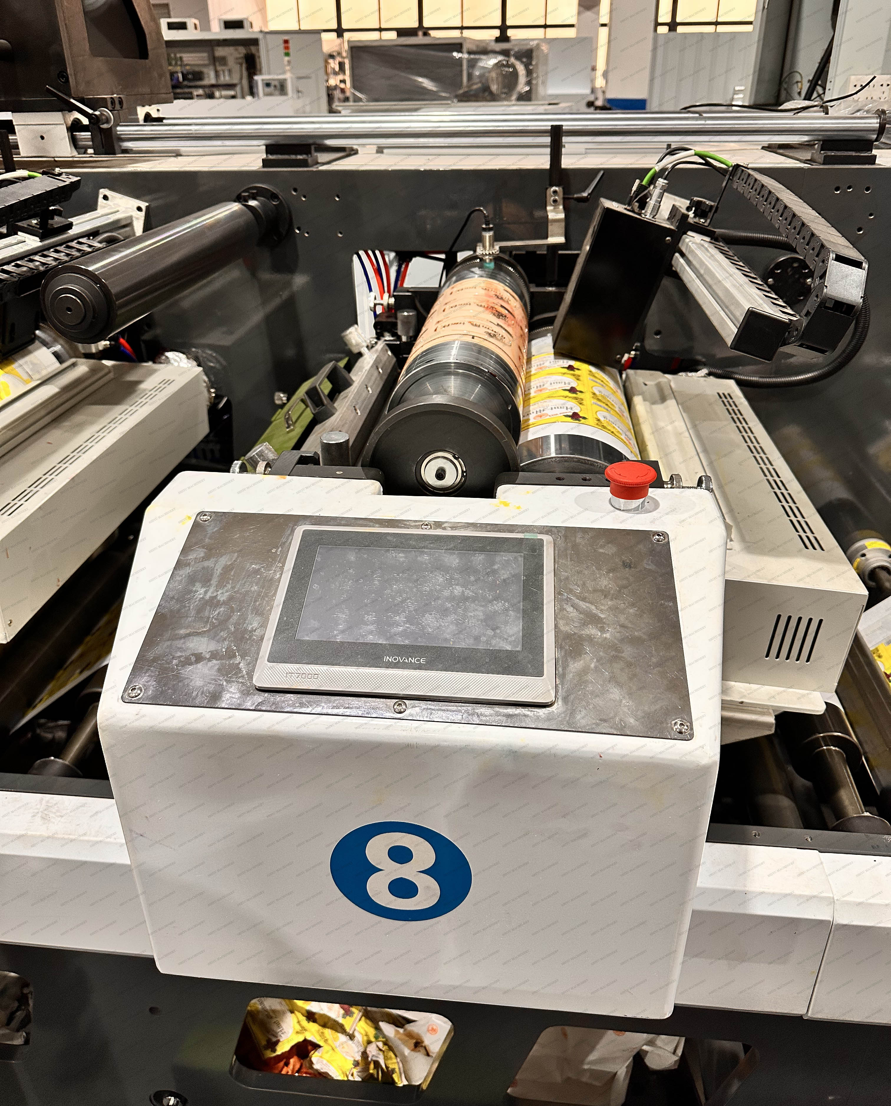 High Speed 6 8 10 Color Hologram Plastic Film Inline Flexo Printing and Sheet Machine Manufacturer Price