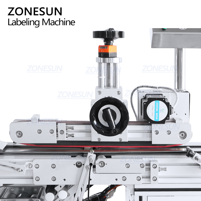 ZONESUN ZS-TB602 Full Automatic High Speed Double Head Cosmetic Flat Bottle Bag Sticker Flat Surface Top Bottom Labeling Machine