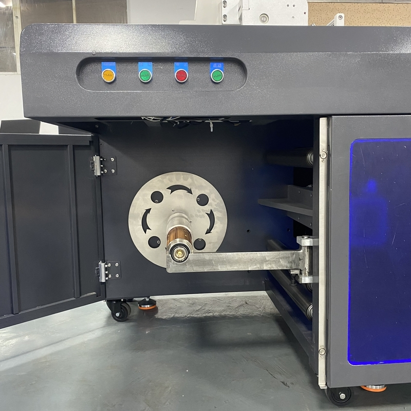 Cosmetic Packaging Feeder Rewinder Machine with UV Printing for High Quality Brand Label