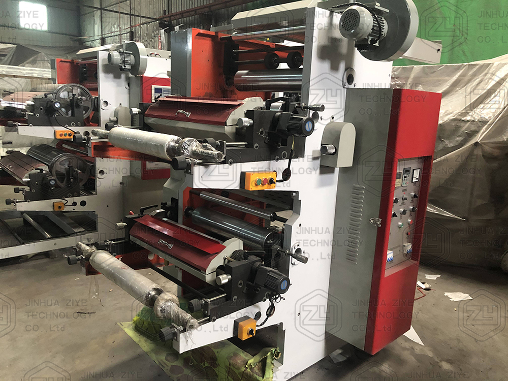 Film Bag Roll Printing Machine FP4600 Big Production Plastic Flexographic Printer Letterpress 4 Color 3x1.6x1.8m Multicolor Ziye