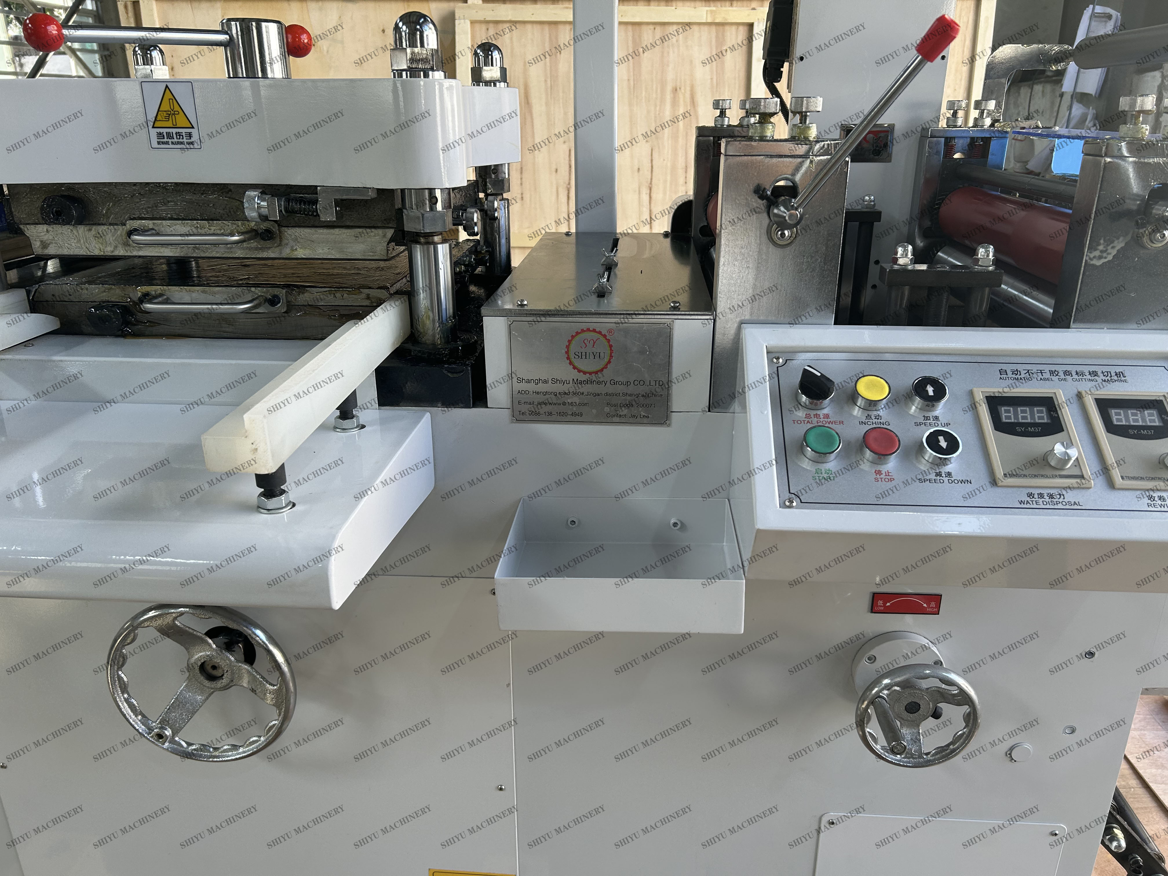 Automatic Roll to Roll Rotary Adhesive Label Flat Bed Die Cutting Machine Hot Stamping Lamination Punching Slitting