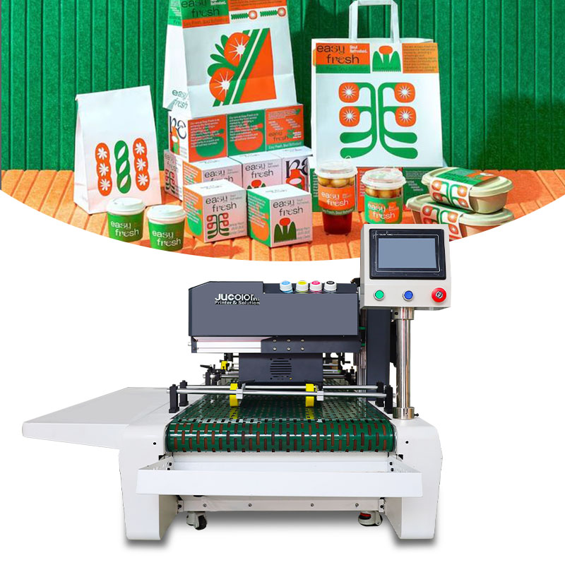 Jucolor SP-600 Single Pass Corrugated Cardboard Printer Dye Ink CMYK Colorful Label Printing Machine One Pass