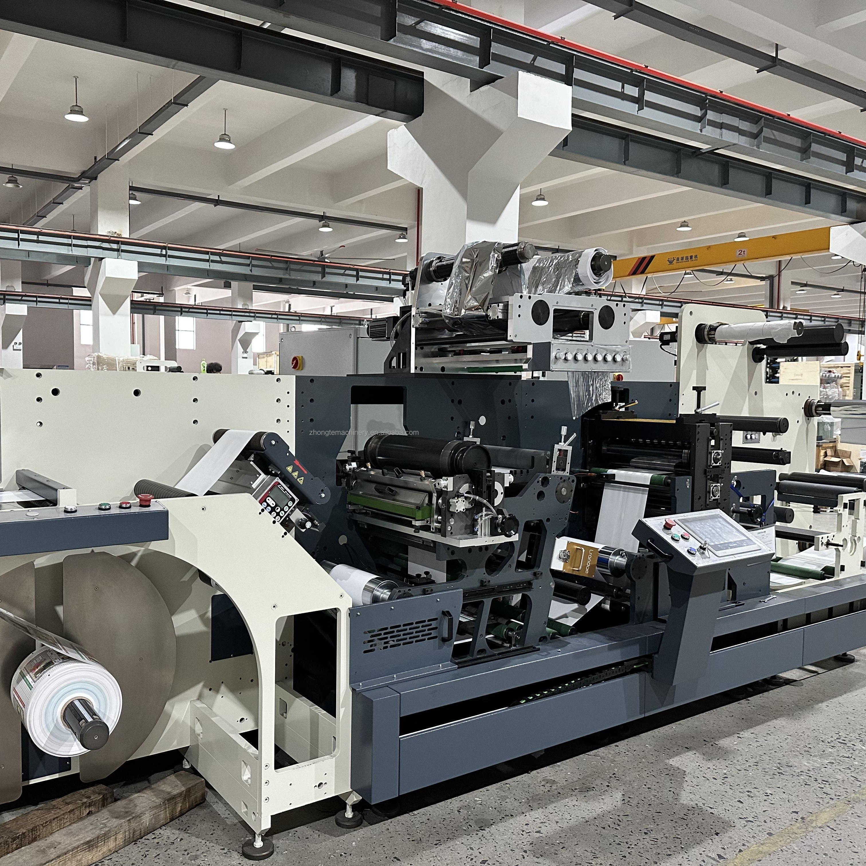 ZMQ-370 China Hot Sale Label Sticker Auto Semi Rotary Die Cutting Machine with Hot Foil Stamping