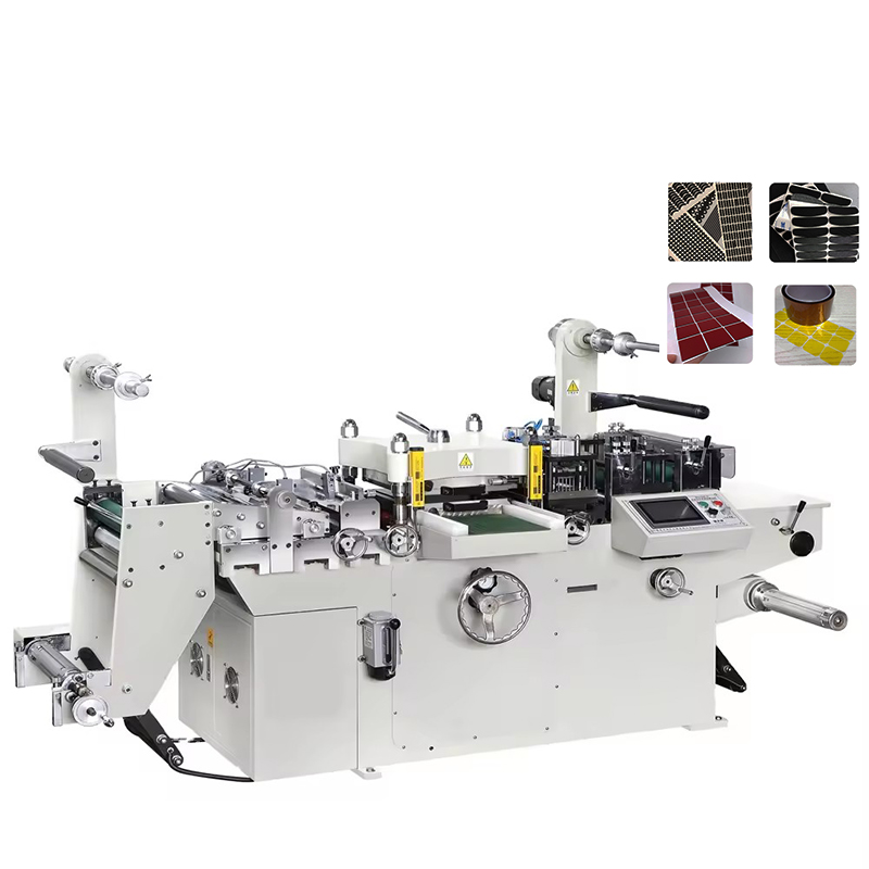 Flatbed Label Die Cutting Machine With Hot Foil Stamping Aluminum Foil Gold Foil Function for Cosmetic Food Wine Packaging Label