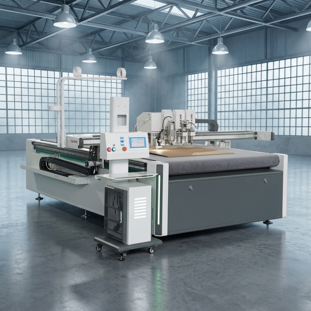 Manufacturer Digital Vibrating Knife Sticker Cutter Acrylic PP Board Corrugated Box Cut Machine Digital Label Cutter With ISO