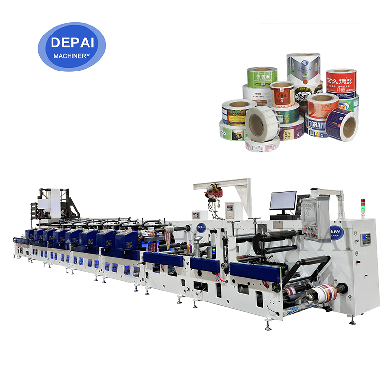 Narrow Web Horizontal Flexographic Label Flexographic Film Letterpress Printing Paper Roll-to-Roll Machine