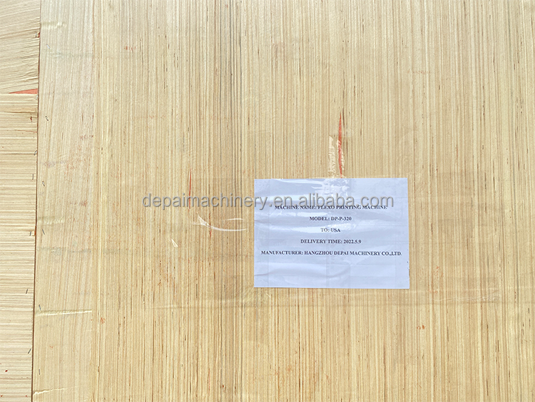 Completed wooden crate packaging