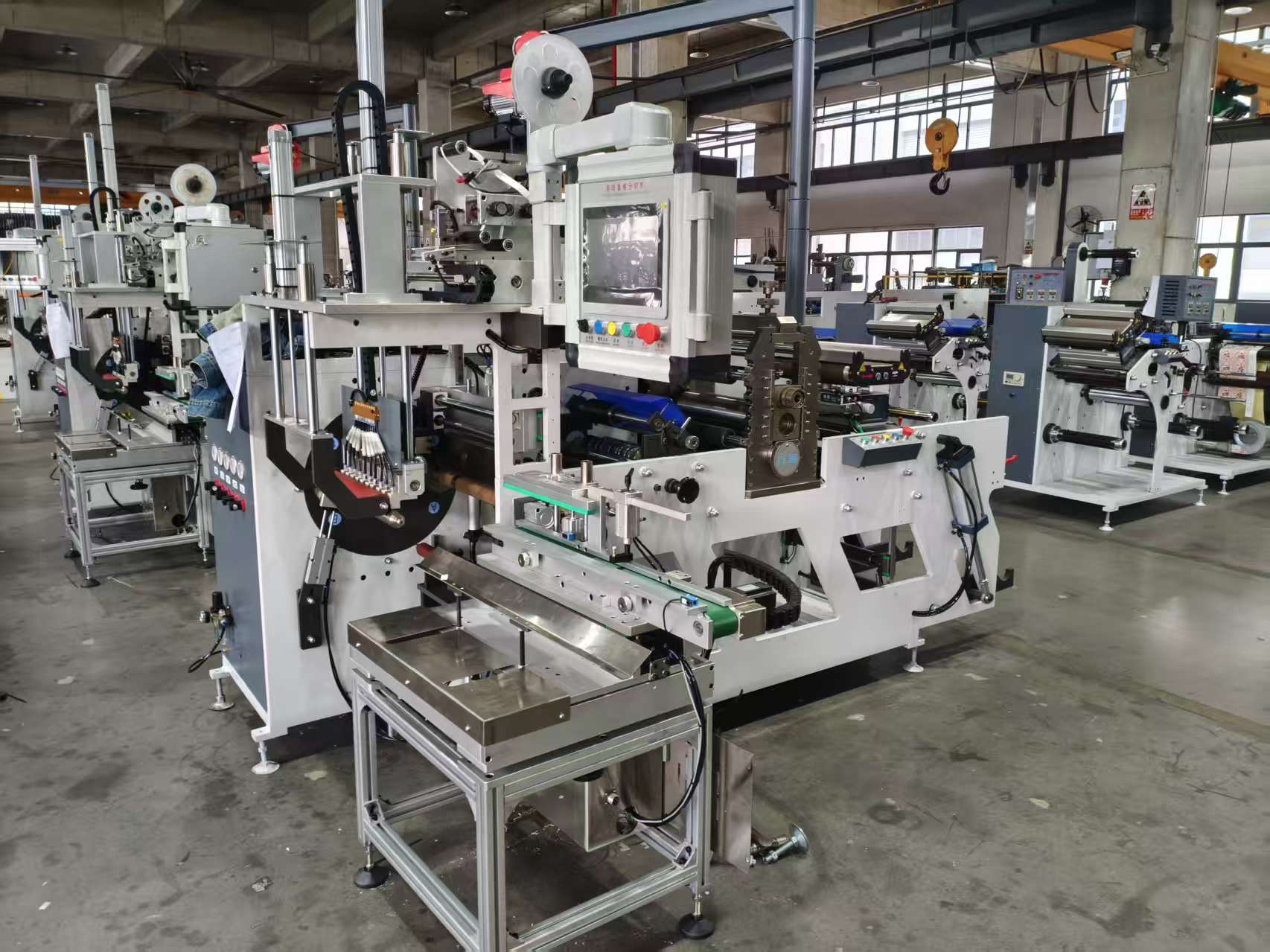 Fully Automatic Rotary Die Cutting Slitting Rewinding Servo Motor Counting Web Guide Label Sticker Adhesive Paper Machine