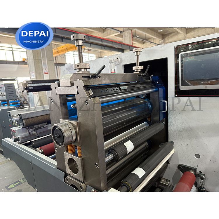 DEPAI 350 Model Intermittent Flexo Printing Labels Semi-Rotary Printed Label Die Cutting Machine