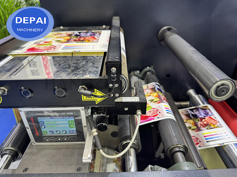 Automatic Intermittent Semi Rotary Flexo Printing and Full Rotary Die Cutting Machine for Label Sticker Making