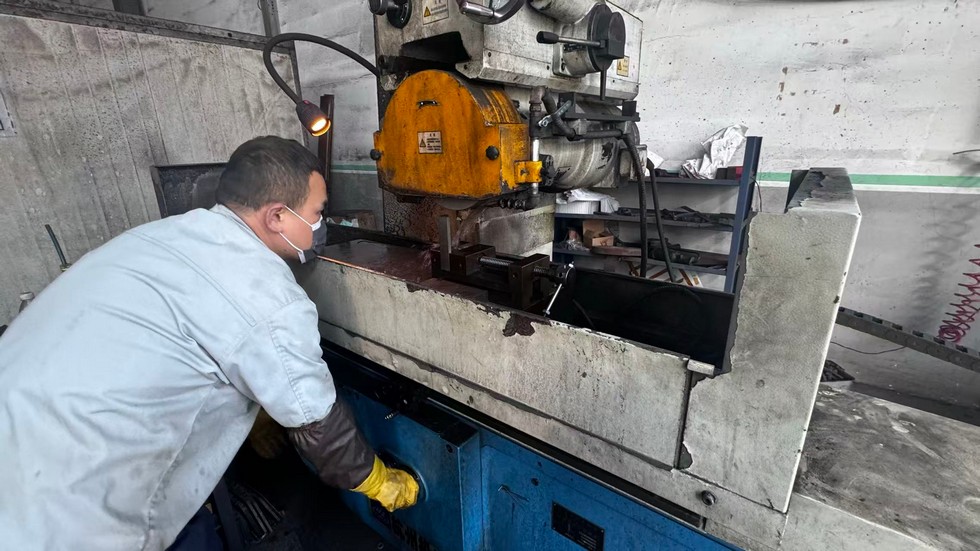 Precision cutting of structural components for label printing machine assembly
