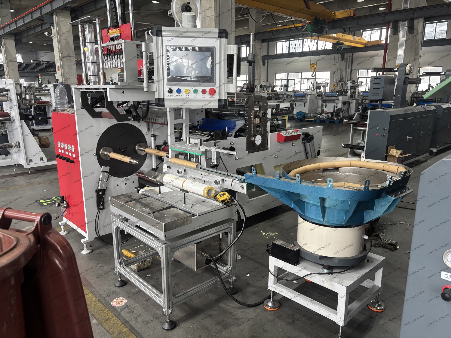 High Speed Automatic Roll 350 Paper Self-Adhesive Label Slitting Slitting Rewindier Machine