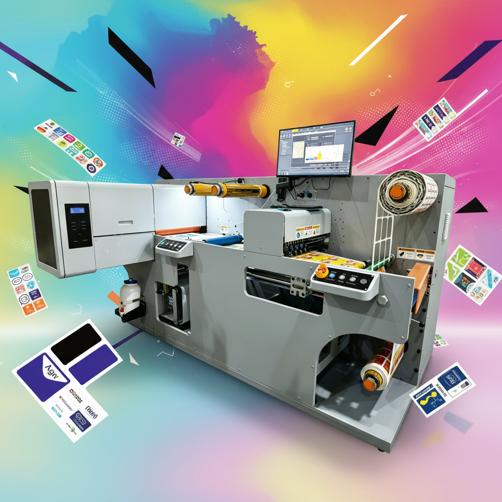 Nexus 350J Digital Adhesive Roll Paper Label Printing Machine Label Printer Die Cutting Machine With Slitter