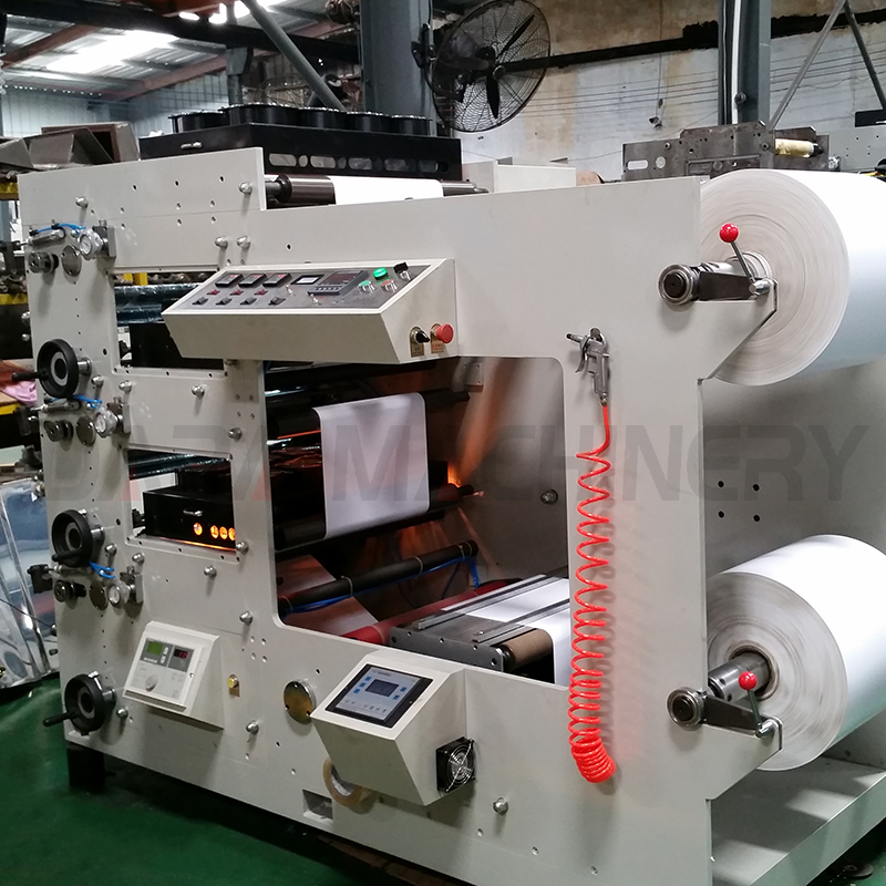 2 3 4 Color Flexo Paper Film Label Roll To Roll Printing Machine