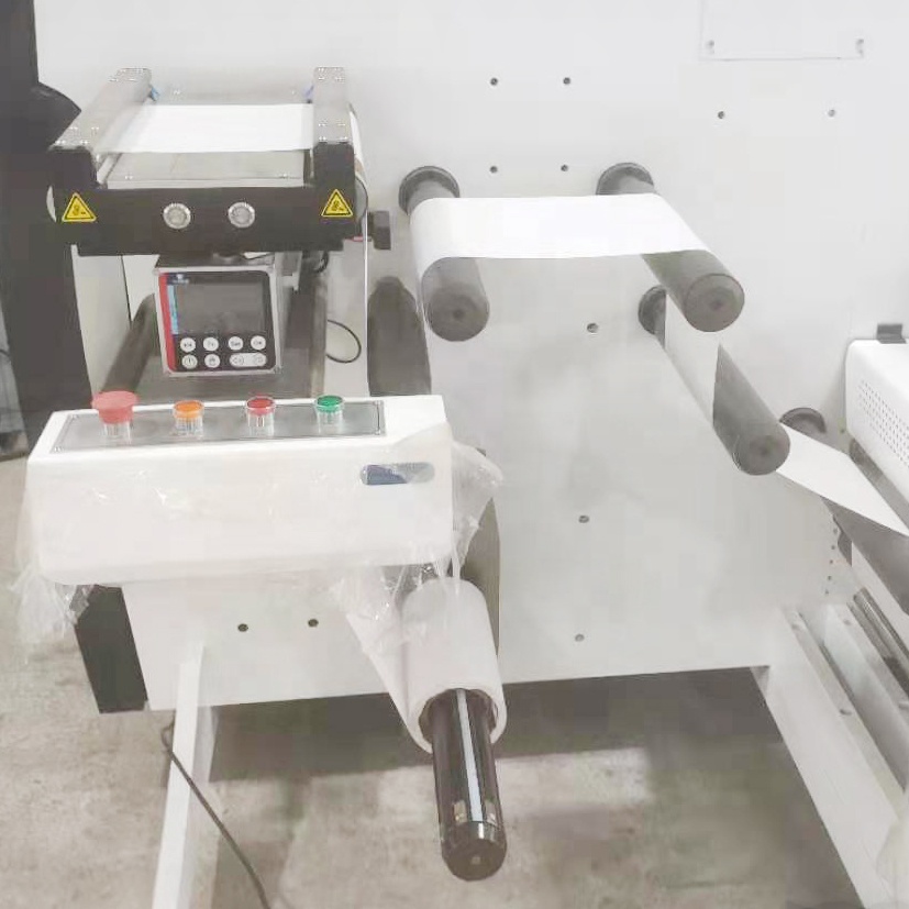 RTML-420 Self Adhesive Label Sticker Magnetic Roller Intermittent Semi Rotary Die Cutting Machine with Flexo Printing Unit
